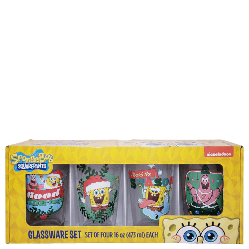 Nickelodeon SpongeBob SquarePants Pint Glassware Set 16oz holidays