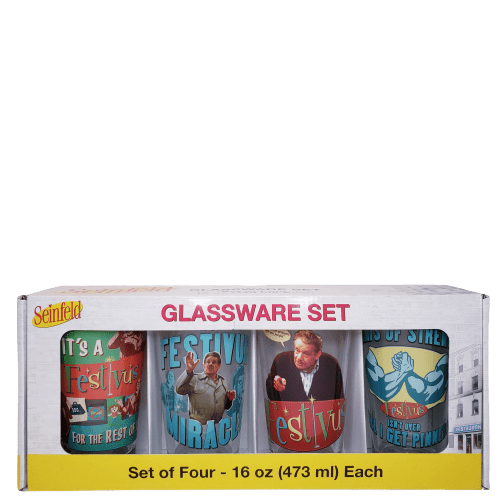 Seinfeld TV Series Pint Glassware Set 16oz