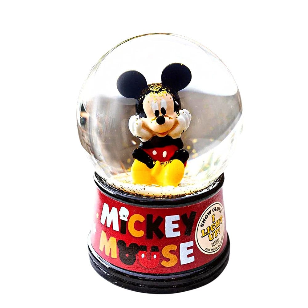 Silver Buffalo Snow Globe Disney Mickey Mouse Light-Up Snow Globe