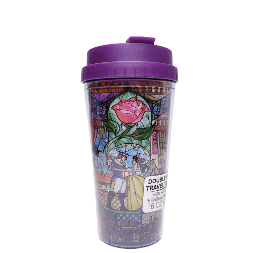 Silver Buffalo Tumbler Disney Beauty And The Beast Mural Tumbler 16oz DP1231B2