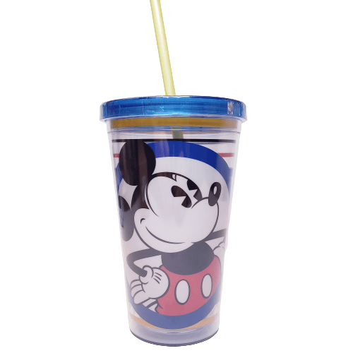 Silver Buffalo Tumbler Disney Mickey Mouse Tumbler With Reusable Ice Cubes 16oz DMM121081