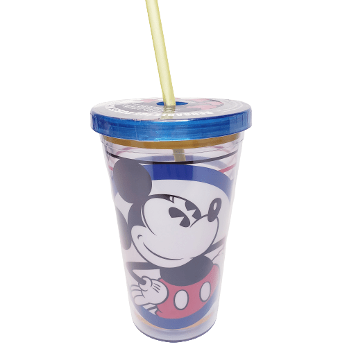 Silver Buffalo Tumbler Disney Mickey Mouse Tumbler With Reusable Ice Cubes 16oz DMM121081