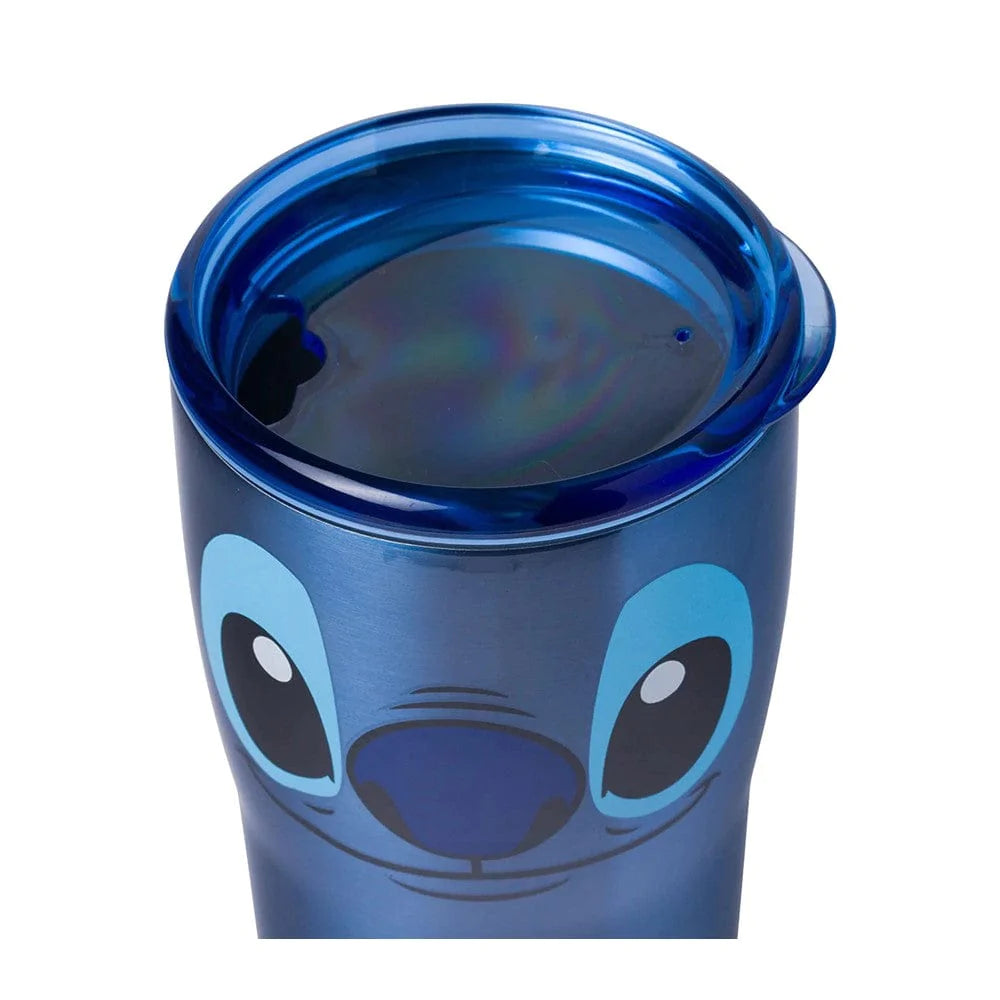 Silver Buffalo Disney Lilo & Stitch Travel Tumbler With Slide Close Lid