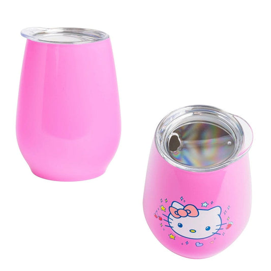 Silver Buffalo Tumbler Hello Kitty Stainless Steel Contour Tumbler KTY2319E