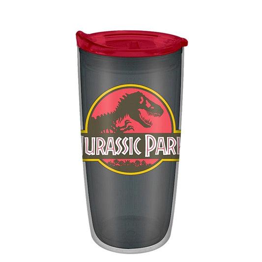 Silver Buffalo Tumbler Jurassic Park Double Wall Travel Tumbler 20oz JP1405BL