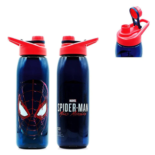 Silver Buffalo Tumbler Spiderman Miles Morales Plastic Water Bottle 28oz