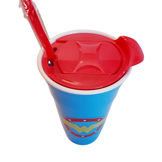 DC Comics Wonder Woman Travel Tumbler With Straw 32oz 