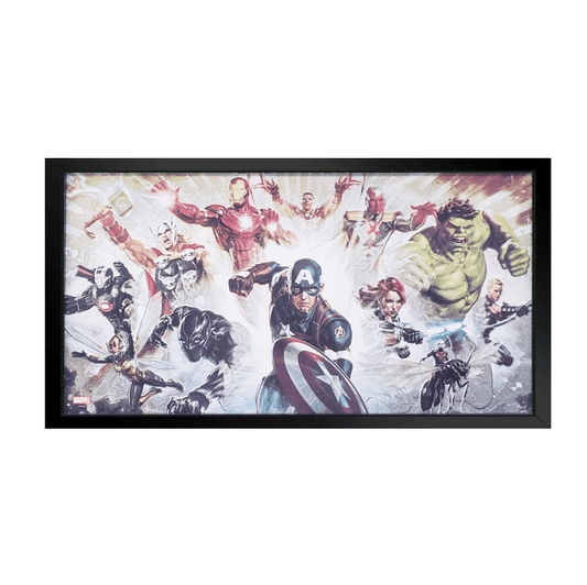 Silver Buffalo Marvel The Avengers 10x18 Framed Wall Art